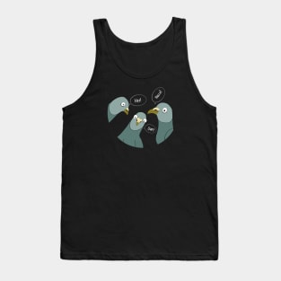 Cute and Funny Pigeons Tank Top